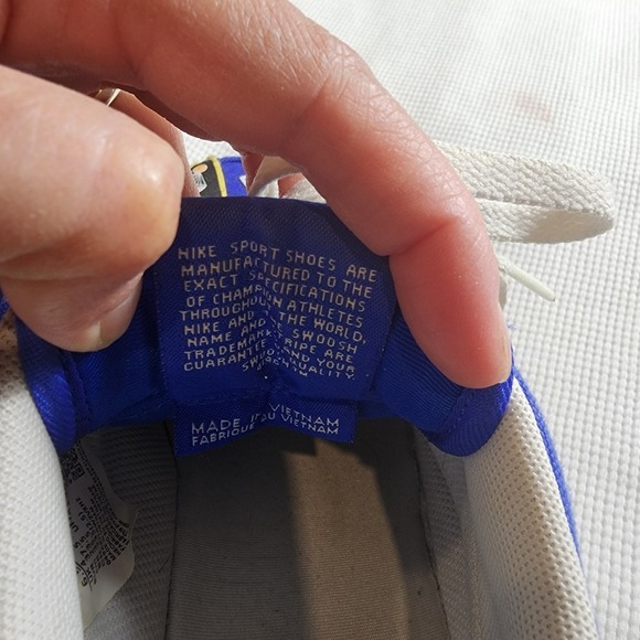 Nike Air Force 1 Low Los Angeles "Anniversary Edition" Blue Canvas W 6.5 Retro - Picture 7 of 10